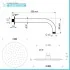 scheda tecnica Kit doccia con miscelatore York con braccio 30 e soffione 20 cromo