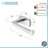 informazioni tecniche Set 3pz con appendino, porta rotolo e porta salviette a muro in acciaio cromo Cubik