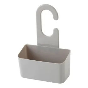 Portaoggetti doccia tortora in PVC gancio e fori di scolo per l'acqua