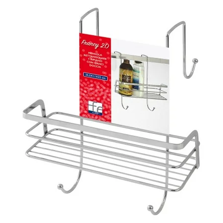 Mensola Per Doccia Adesiva KINCMAX Con Ganci | Senza Foratura | Acciaio Inox Argento - Foto 3