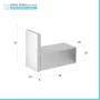 Scheda tecnica Appendino portasciugamani da muro in alluminio grigio Sky