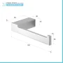 Scheda tecnica Porta rotolo carta igienica da muro in alluminio grigio Sky