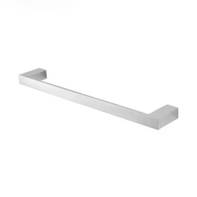 Porta asciugamani diritto da muro L 45 cm in alluminio grigio Sky