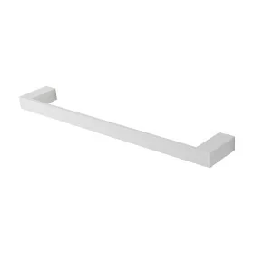 Porta asciugamani diritto da muro L 45 cm in alluminio bianco Sky