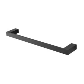 Porta asciugamani diritto da muro L 45 cm in alluminio nero Sky