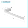 Scheda Tecnica Set accessori bagno da muro 4 pezzi in alluminio bianco Sky