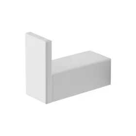 Appendino portasciugamani da muro in alluminio bianco Sky