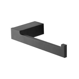 Porta rotolo carta igienica da muro in alluminio nero Sky