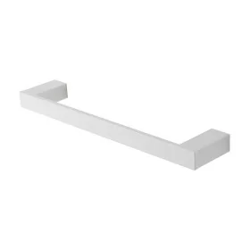 Porta asciugamani diritto da muro L 35 cm in alluminio bianco Sky