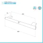 scheda Maniglione di sicurezza per disabili 35,5 cm cromo in acciaio inox max 150kg