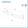 scheda Maniglione di sicurezza per disabili 50,5 cm cromo in acciaio inox max 150kg