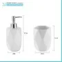 scheda Set bagno dispenser sapone e porta spazzolino Dalia