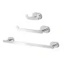 Set bagno 3 pezzi a muro in acciaio inox Bernina