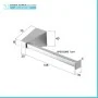 Scheda tecnica Set con appendino, porta rotolo e porta salviette a muro cromo Giza