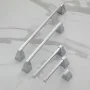 Set con appendino, porta rotolo e porta salviette a muro cromo Giza