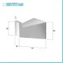 Scheda tecnica Set con appendino, porta rotolo e porta salviette a muro cromo Giza