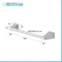 Scheda tecnica Set con appendino, porta rotolo e porta salviette a muro cromo Giza