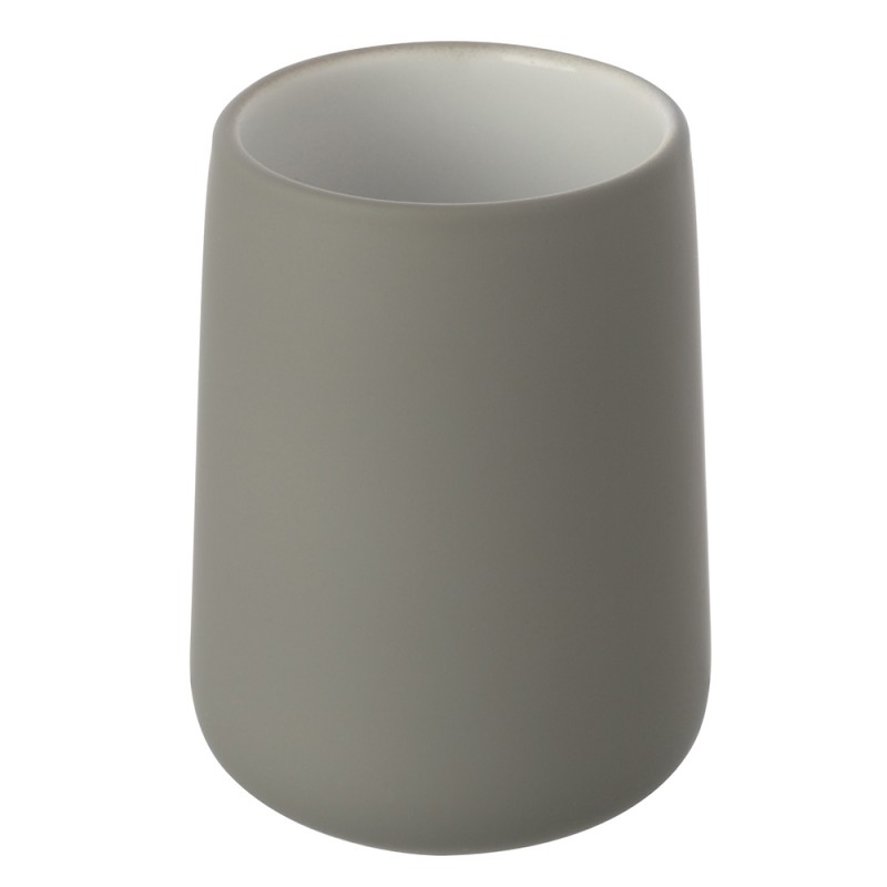 Portaspazzolino Grigio In Ceramica Portaspazzolino Grigio In Ceramica per Arredo Bagno