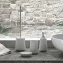 kit bagno 4 pezzi in ceramica grigio serie Marika