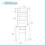 Scheda tecnica Mobile coprilavatrice multiuso in legno bianco con rialzo e 3 ripiani