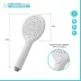 Scheda tecnica Doccetta tonda 26,5 cm in ABS cromo con 3 getti Hidra