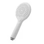 Doccetta tonda 26,5 cm in ABS bianca con 3 getti Hidra