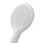 Doccetta tonda 26,5 cm in ABS bianca con 3 getti Hidra