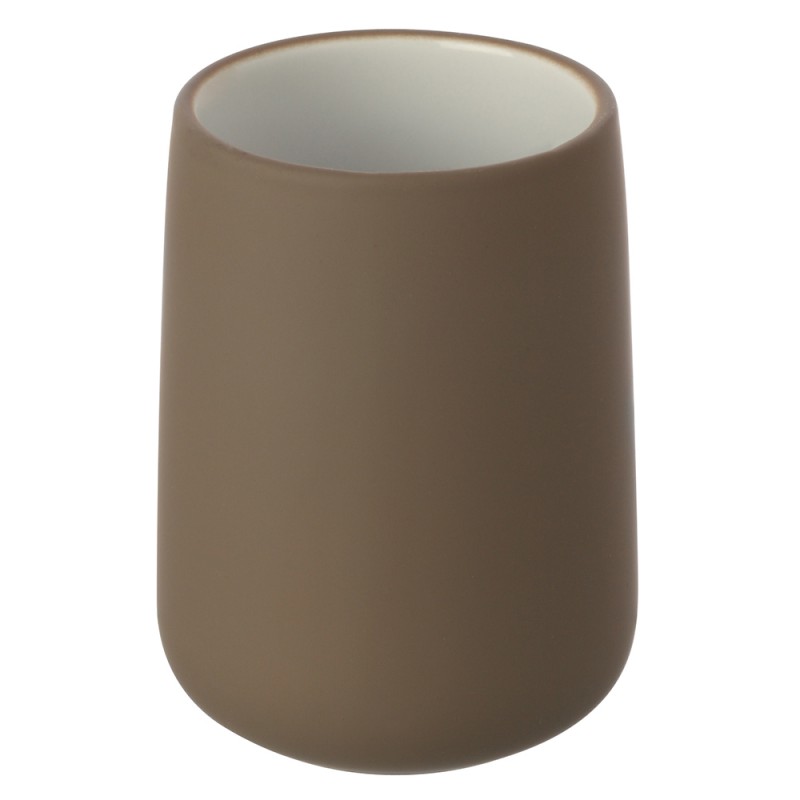 porta spazzolini in ceramica tortora Portaspazzolino Tortora in Ceramica per Arredo D'Appoggio
