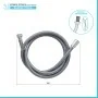 Laccio doccia 150 cm in silicone cromo antitorsione Hidra