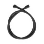 Laccio doccia 200 cm in silicone nero antitorsione Hidra