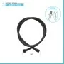 Laccio doccia 200 cm in silicone nero antitorsione Hidra