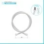 Laccio doccia 150 cm in silicone bianco antitorsione Hidra