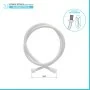 Laccio doccia 200 cm in silicone bianco antitorsione Hidra