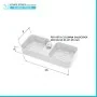 Scheda tecnica Mensola per asta saliscendi con D. 18, 22, 25 cm in ABS bianco Hidra