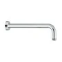 Set Soffione doccia Ø 20 cm e braccio di 35 cm in finitura cromo anticalcare Hidra