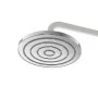 Set Soffione doccia Ø 20 cm e braccio di 35 cm in finitura cromo anticalcare Hidra