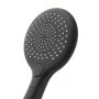Doccetta tonda 26,5 cm in ABS nera con 3 getti Hidra