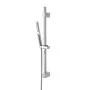 Saliscendi doccia quadrato 70 cm regolabile con doccetta slim in ABS cromo Hidra