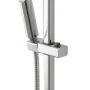 regolabile Saliscendi doccia quadrato 70 cm regolabile con doccetta slim in ABS cromo Hidra