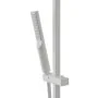 doccino Saliscendi doccia quadrato 70 cm regolabile con doccetta slim in ABS bianco opaco Hidra
