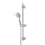 Saliscendi doccia 70 cm regolabile con doccetta tonda in ABS cromato lucido Hidra