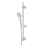 Saliscendi doccia 70 cm regolabile con doccetta tonda in ABS bianco opaco Hidra