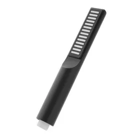Doccetta monogetto da 23,5 cm nero opaco in ABS anticalcare Hidra