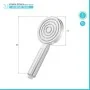 scheda Doccetta tonda monogetto da 23,5 cm cromo lucido in ABS anticalcare Hidra