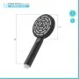 scheda Doccetta tonda monogetto da 23,5 cm nero opaco in ABS anticalcare Hidra