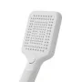 ugelli Doccetta quadrata 26,6 cm con tre tipi di getto bianco opaco in ABS Hidra