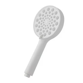 Doccetta tonda 26 cm con tre tipi di getto bianco opaco in ABS Hidra
