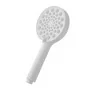 Doccetta tonda 26 cm con tre tipi di getto bianco opaco in ABS Hidra