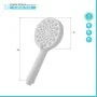 scheda Doccetta tonda 26 cm con tre tipi di getto bianco opaco in ABS Hidra