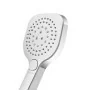ugelli Doccino arrotondato 26 cm con tre tipi di getto cromo in ABS Hidra